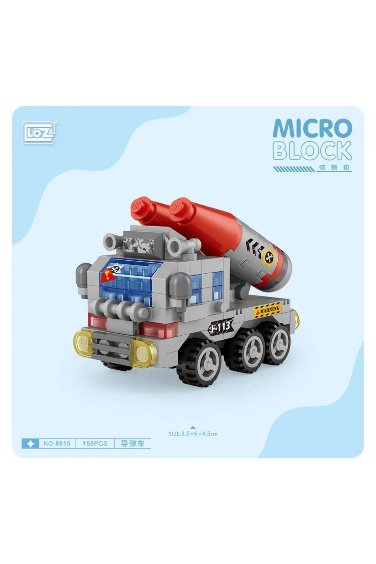 LZ8615 Araba Blok Seti Mini Poşet 150 Parça -Vagon life
