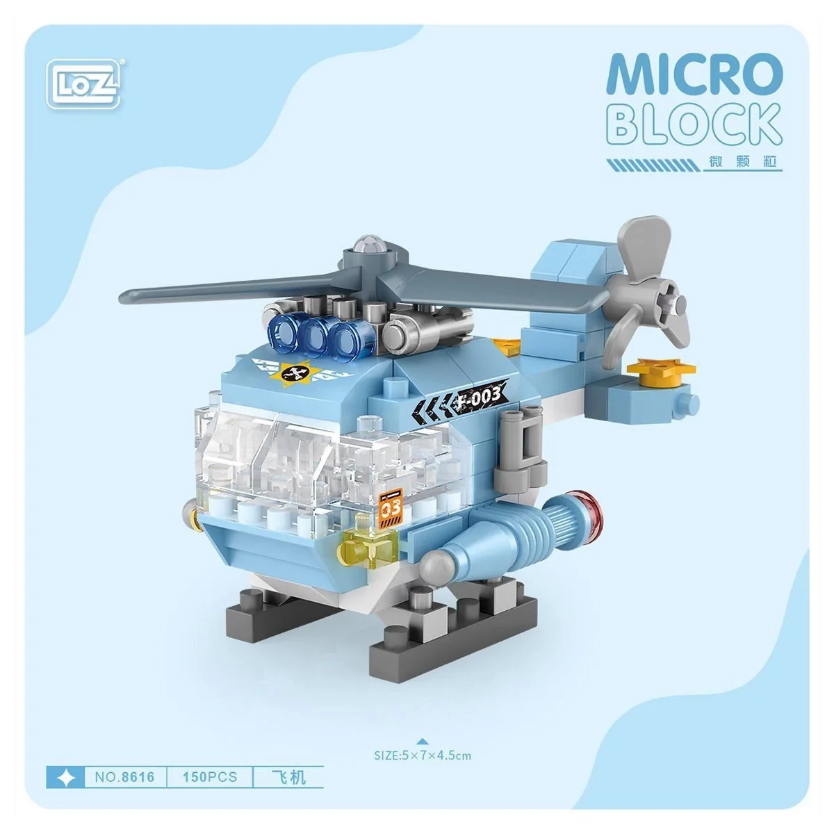 LZ8616 LOZ Helikopter Blok Seti Mini Poşet - life