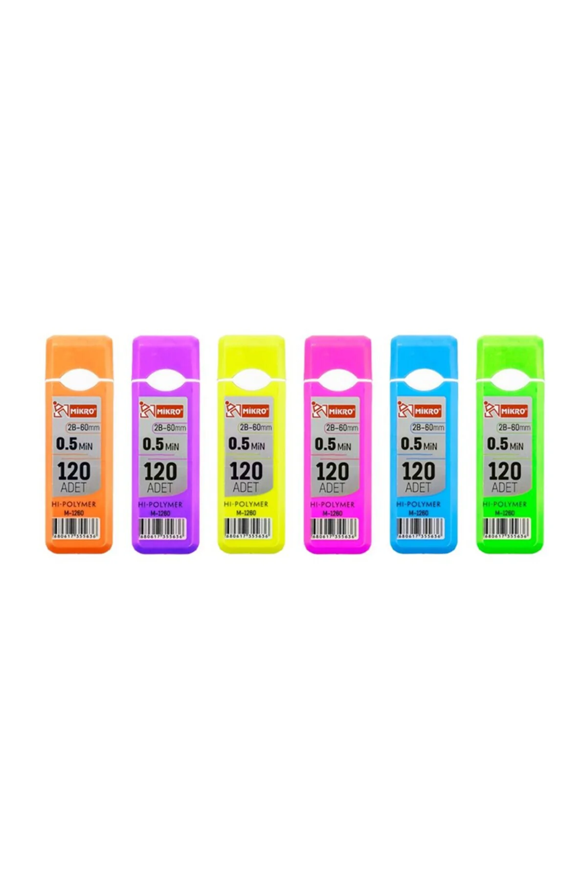 M-1260 Hi Polymer 60 Mm 2b 0.5 Kalem Ucu 120 Li 1 Tüp