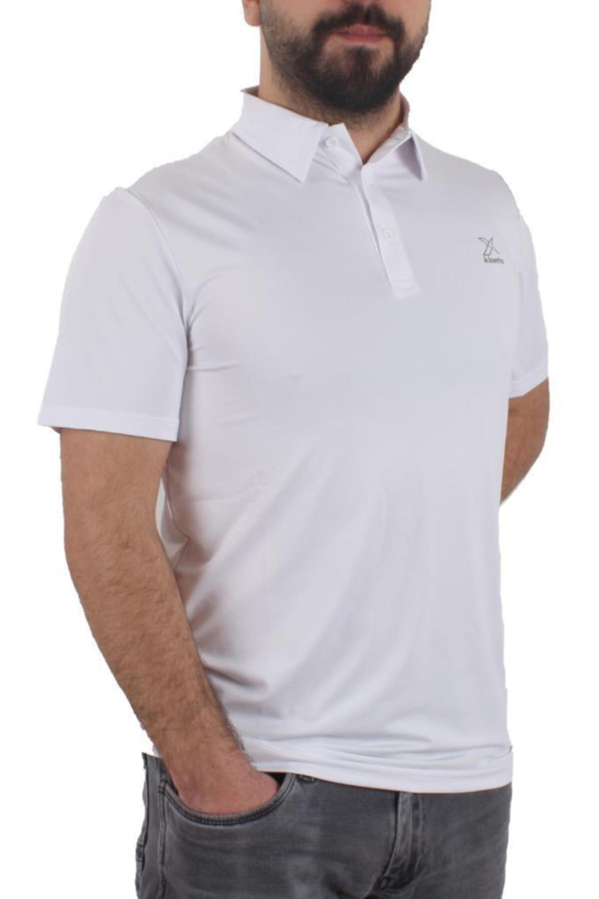 Kinetix M-18188 Baxter Kk Polo Ts Beyaz Erkek Kısa Kol T-Shirt 100514839