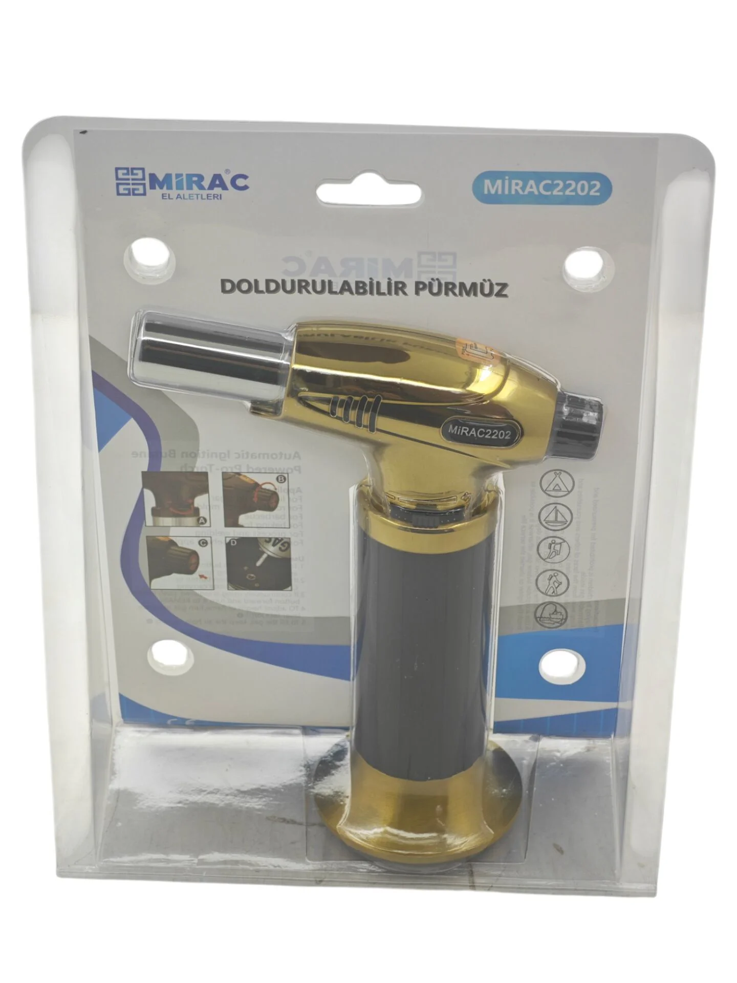 M-2202   Miraç Doldurulabilir Çakmaklı Pürmüz