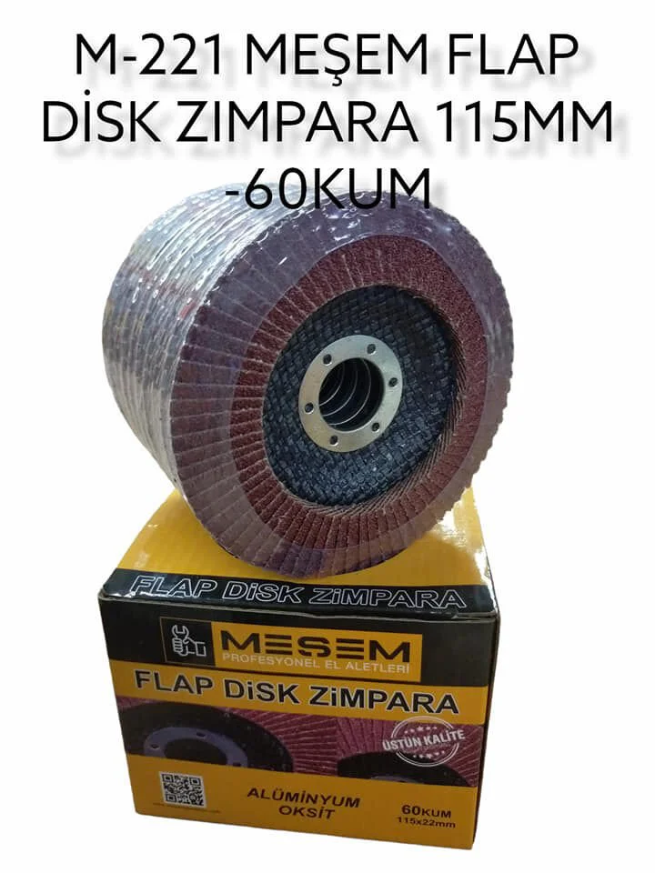 M-221   Meşem Flap Dısk Zımpara 115Mm - 60 Kum