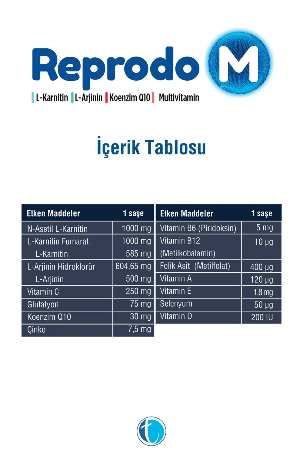 M 30 Saşe L-Karnitin L-Arjinin Multivitamin Kompleks