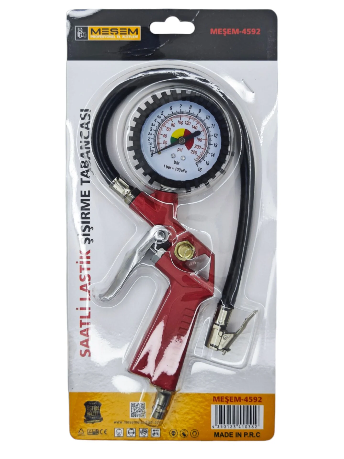 M-4592   Meşem Saatli lastik Şişirme Tabancası
