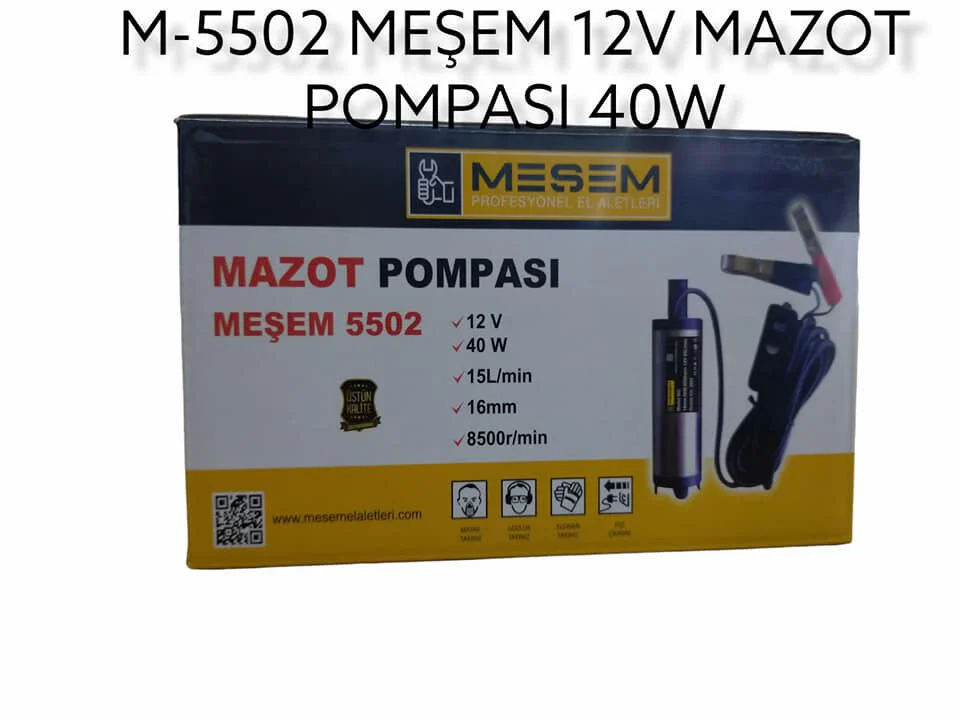M-5502   Meşem 12V Mazot Pompası 40W