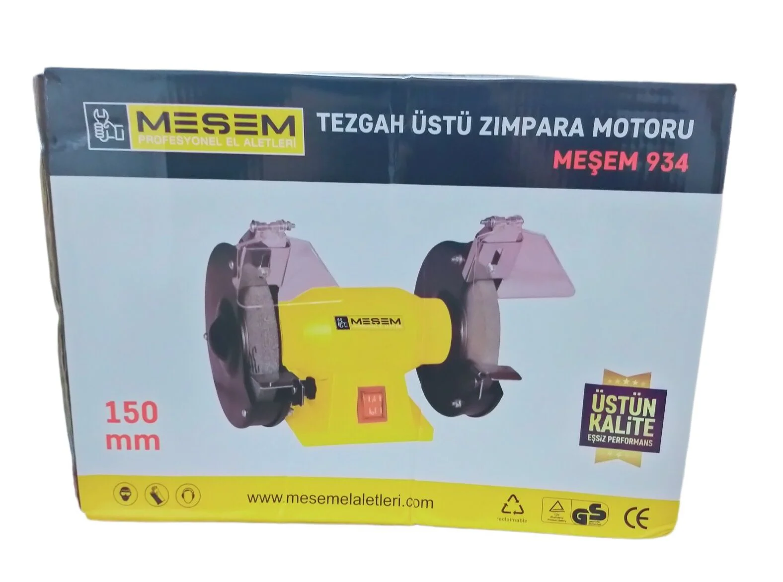 M-934   Meşem Tezgah Üstü Zımpara Motoru 150Mm