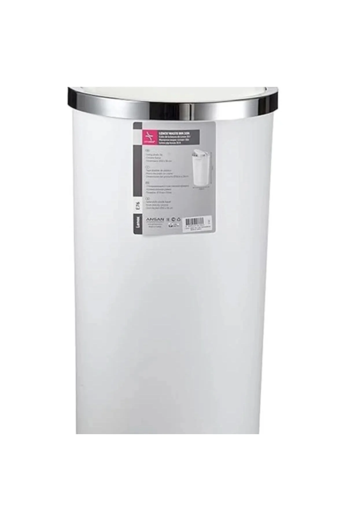 M E76 01 Lenox 35 lt Çöp Kovası, Beyaz