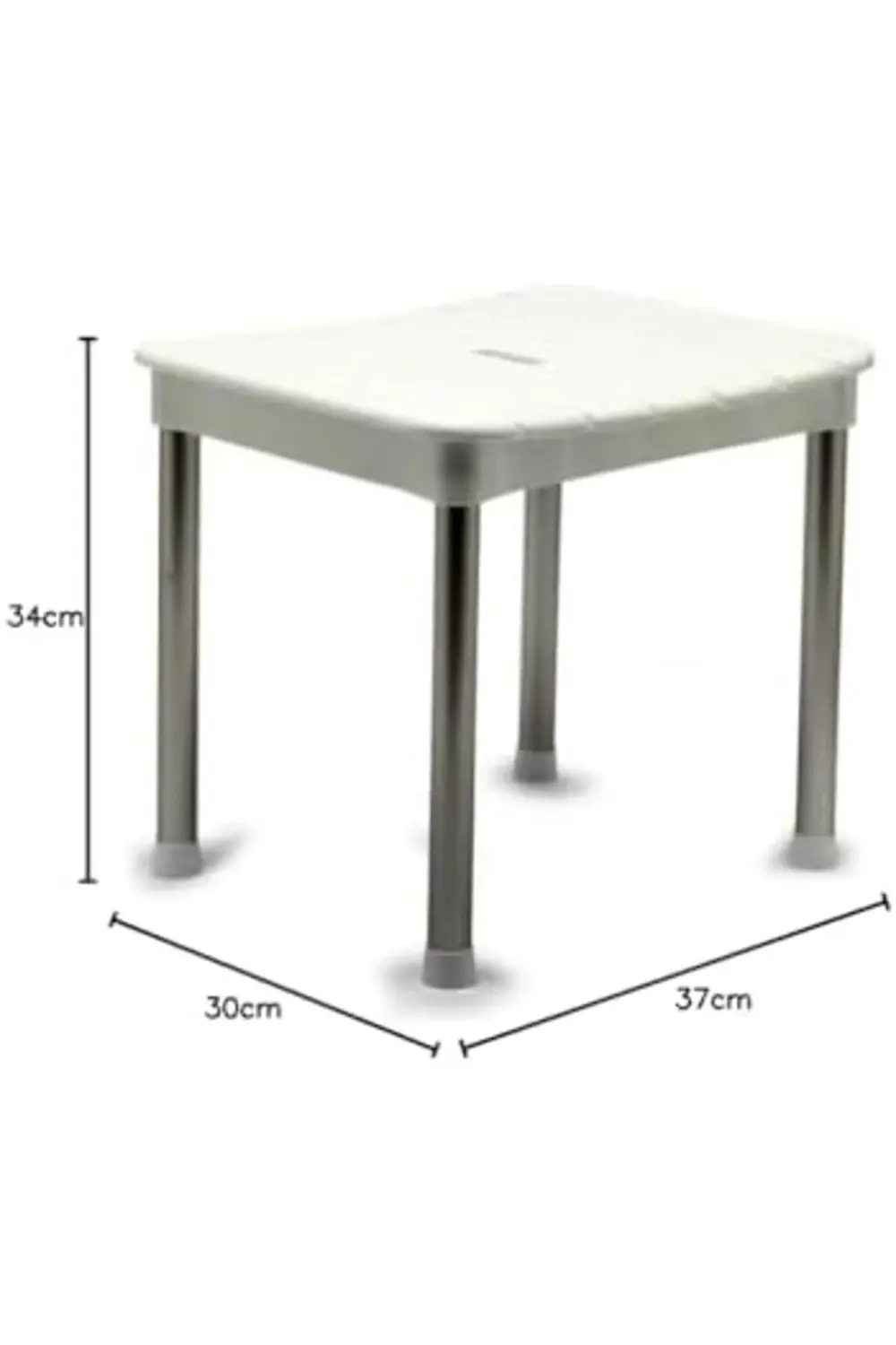 M-KV33-01 Okaliptus Tabure, Maks. 100 kg Kapasite, 37 x 34 x 30 c