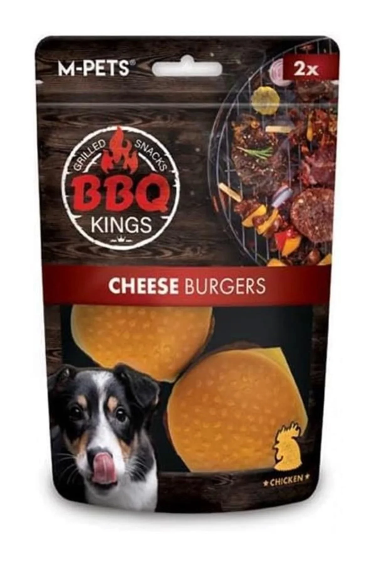 M-PETS BBQ KINGS CHEESE BURGERS CHICKEN ÖDÜL 130GR