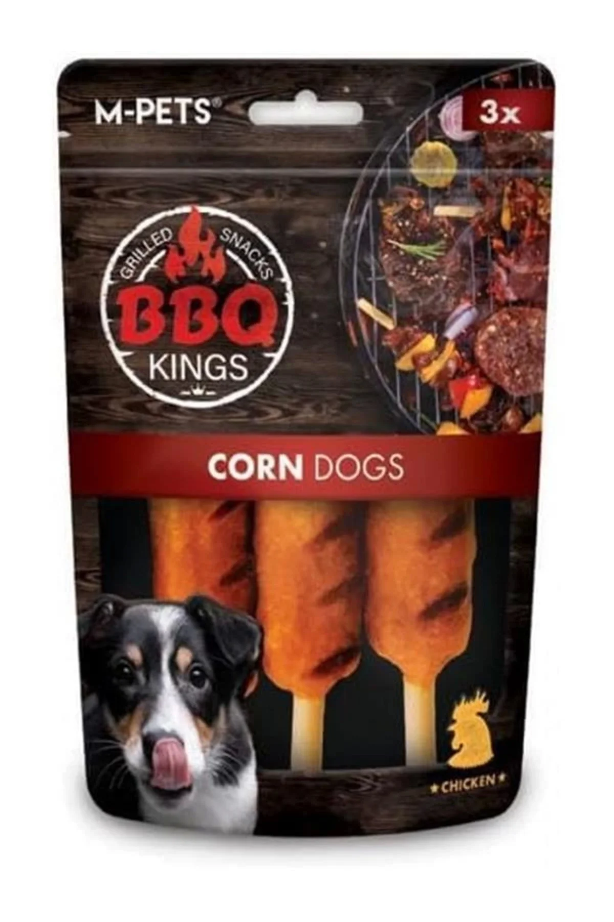 M-PETS BBQ KINGS CORN DOGS CHICKEN ÖDÜL 90GR