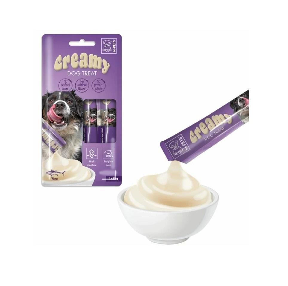 M-Pets Köpek Ödülü Creamy Ton Balıklı 4 x 15 Gr