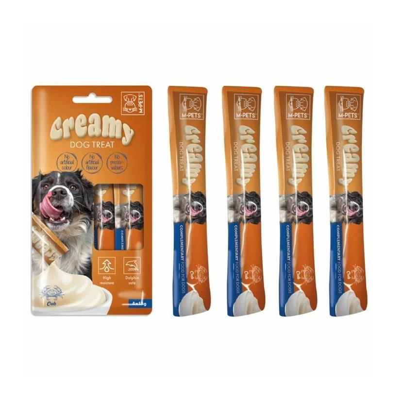 M-Pets Köpek Ödülü Creamy Yengeçli 4 x 15 Gr