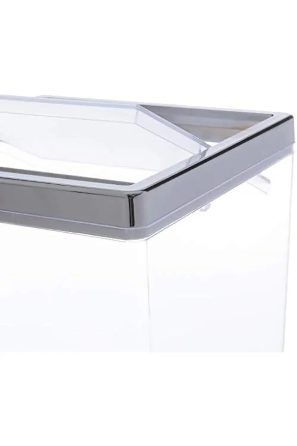 M-SA13-16 Biga Çöp Kovası Şeffaf Krom 1200752