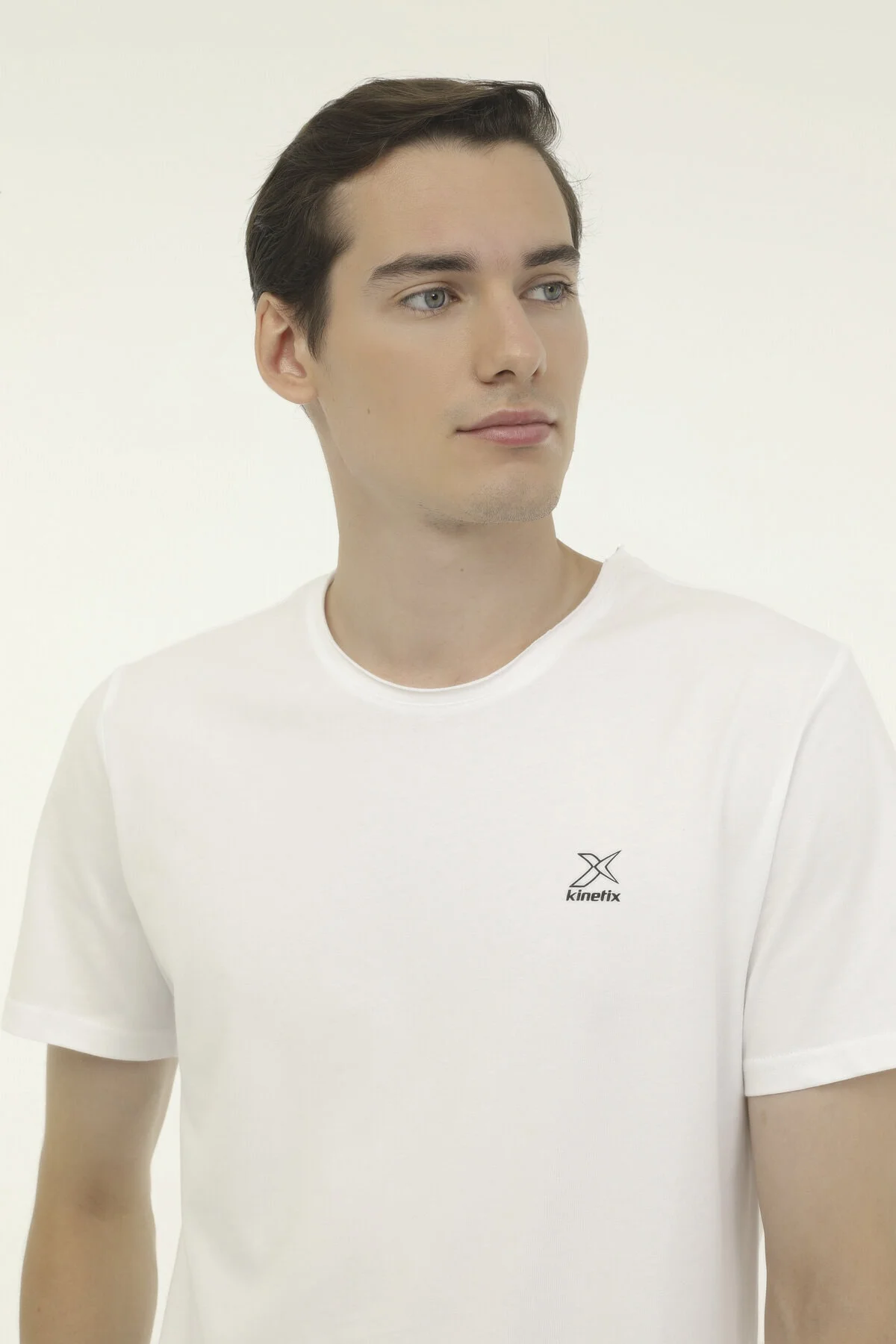 M-SN234 BSC RAW EDGE 3FX Beyaz Erkek Kısa Kol T-Shirt