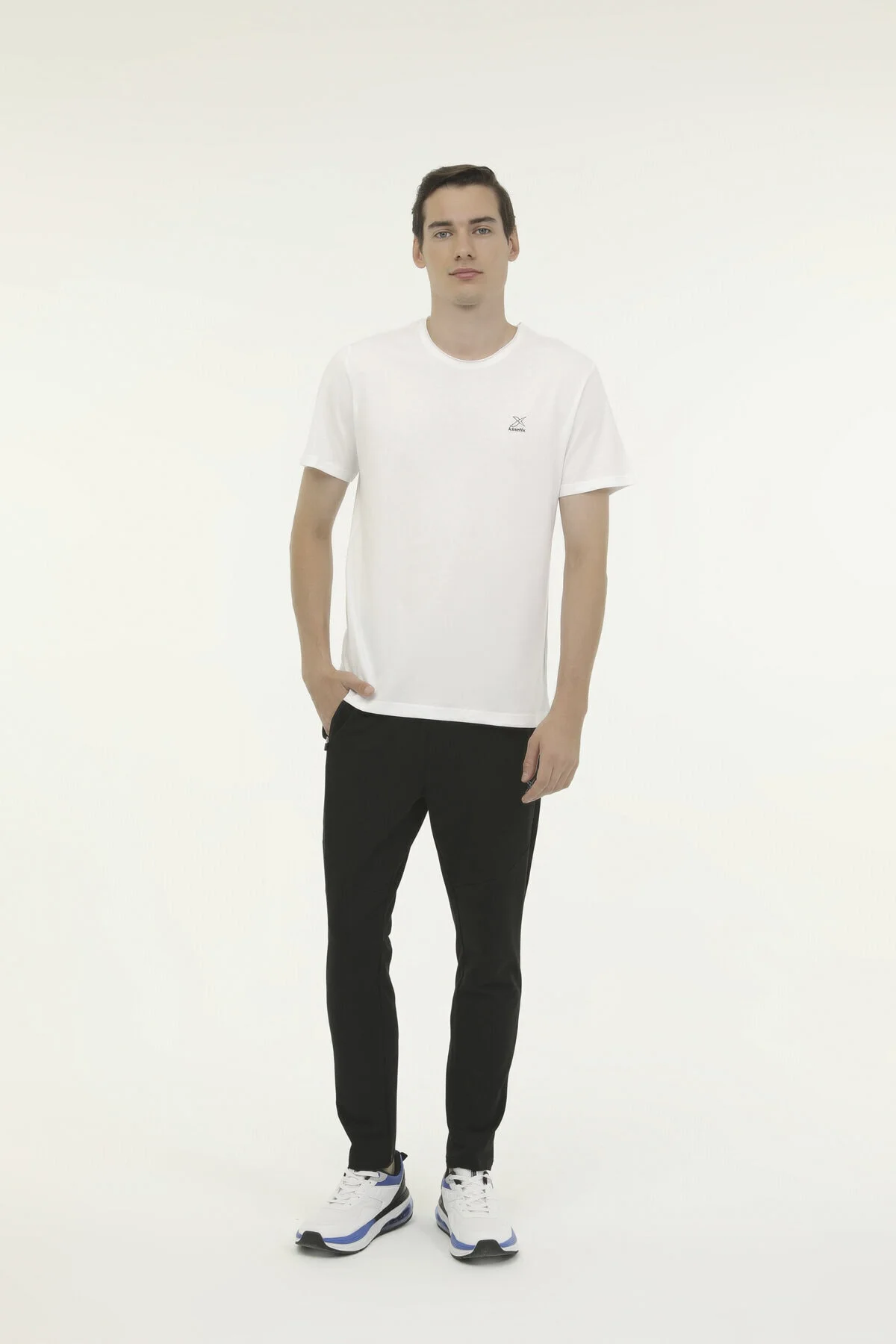 M-SN234 BSC RAW EDGE 3FX Beyaz Erkek Kısa Kol T-Shirt