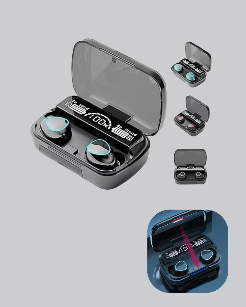 M10 Bluetooth 5.1 TWS Kulaklık - Ergonomik Tasarım, Yüksek Ses Kalitesi ve 20 Saat Pil Ömrü