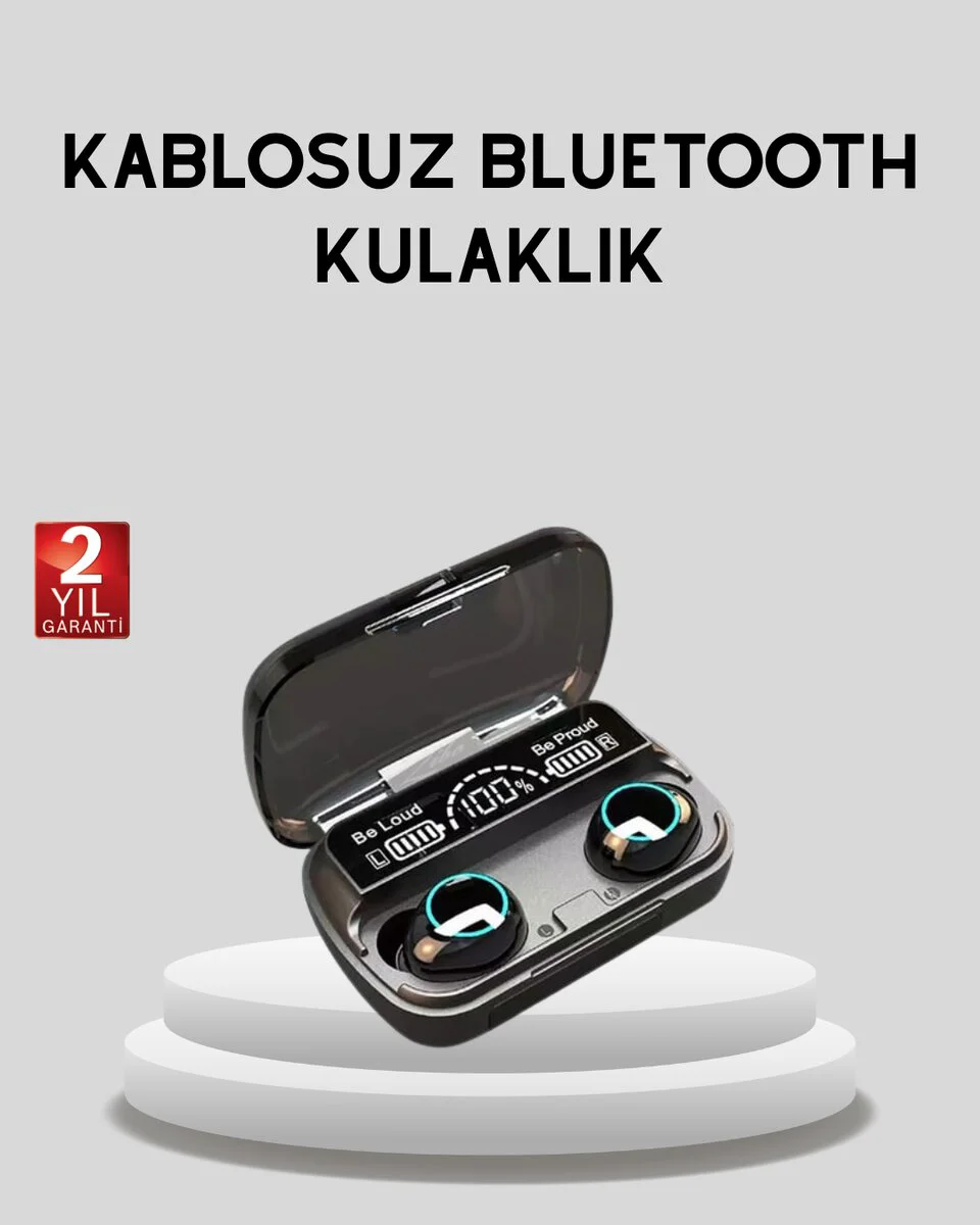 M10 Bluetooth 5.1 TWS Kulaklık - Ergonomik Tasarım, Yüksek Ses Kalitesi ve 20 Saat Pil Ömrü