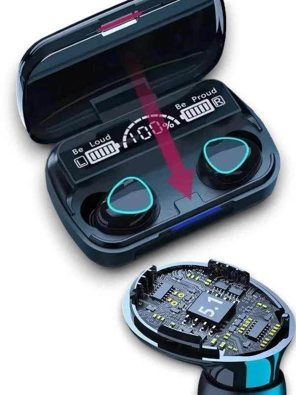 M10 Kablosuz Bluetooth Kulaklık - Bluetooth 5.1, Gürültü Engelleme, 20 Saat Pil Ömrü