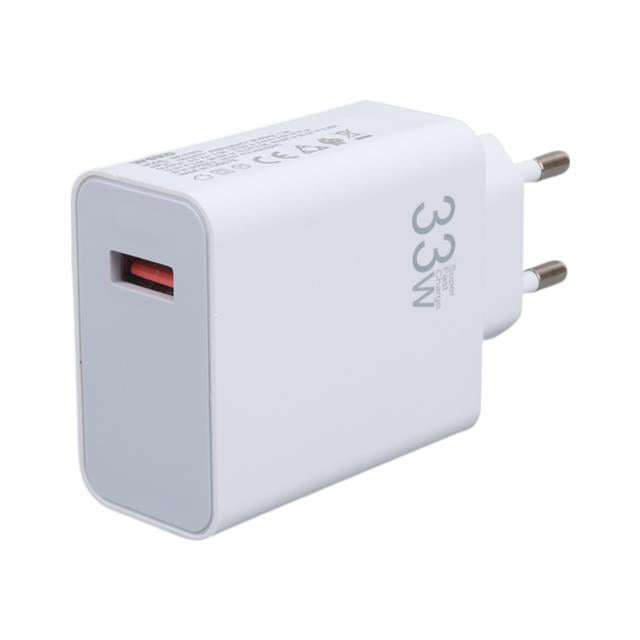 M11 Beyaz 33 Watt Turbo Usb Şarj Başlık Adaptörü + Type-C Kablo (
