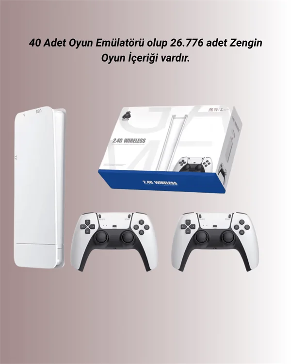 M15 Retro Konsol – 20.000 Oyunlu, Çift Gamepadli, 4K HDMI