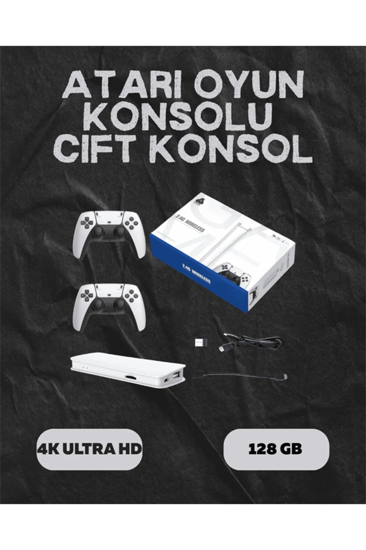 M15 Retro Konsol – 20.000 Oyunlu Çift Gamepadli 4K HDMI - ayr2790