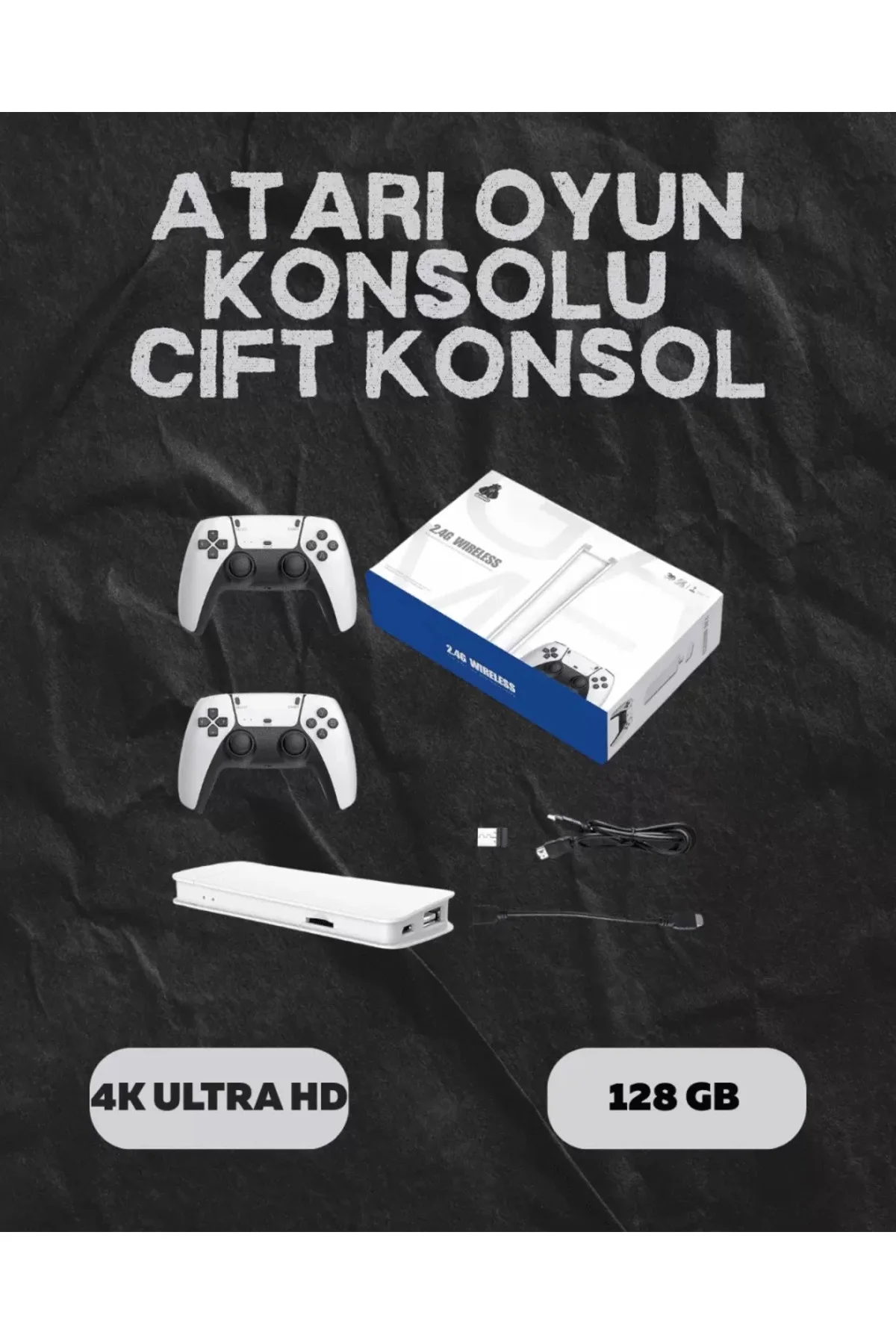 M15 Retro Konsol – 20.000 Oyunlu, Çift Gamepadli, 4k Hdmı