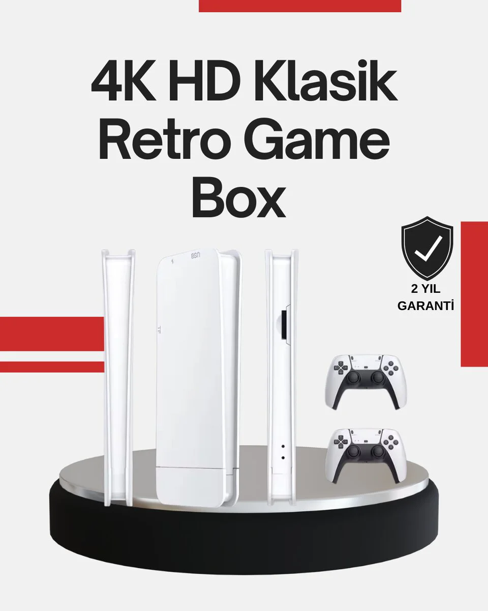 M15 Retro Oyun Konsolu: 20.000 Oyun ve 2 Kablosuz Gamepad ile 4K TV'de Eski Günleri Yeniden Yaşayın