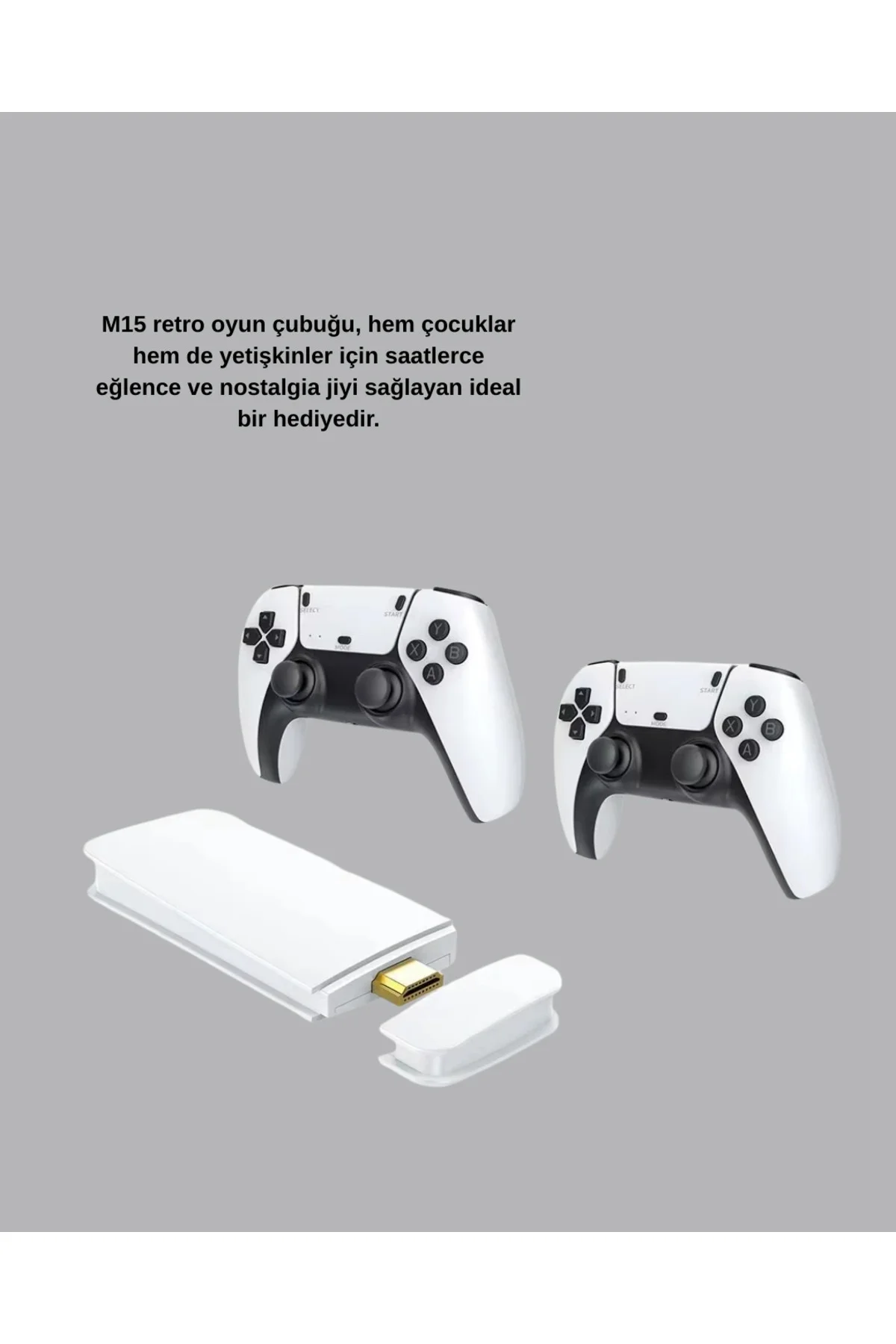 M15 Video Oyun Konsolu 20 Emülatör Destekli 64Gb Bellekli M15 Video Oyun Konsolu 20 Emülatör Destekli 64Gb Bellekli - Görsel 2