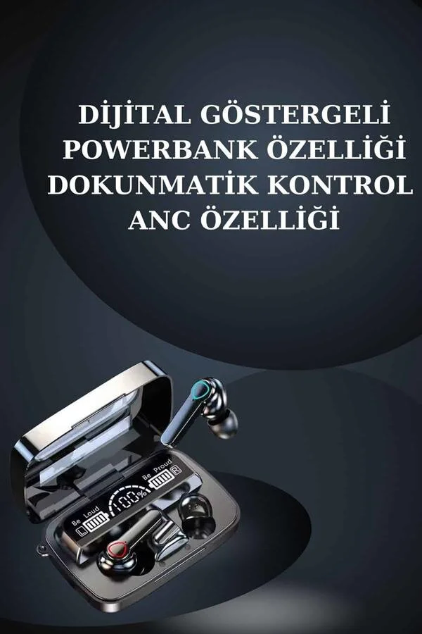 M19 Bluetooth Kulaklık ve Akıllı Saat Seti - NFC, GPS ve Powerbank Özellikli Oyun ve Spor Takımı