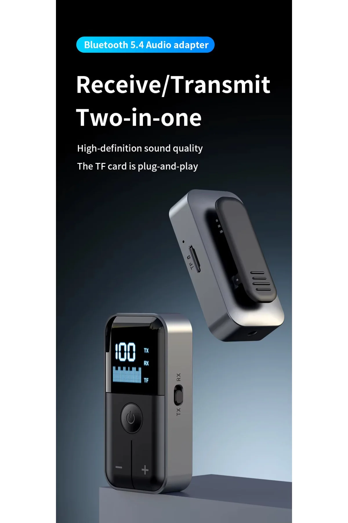 M20 Bluetooth 5.4 Alıcı Verici: Kablosuz Ses Devrimi (10m Menzil, M20 Bluetooth 5.4 Alıcı Verici: Kablosuz Ses Devrimi (10m Menzil,