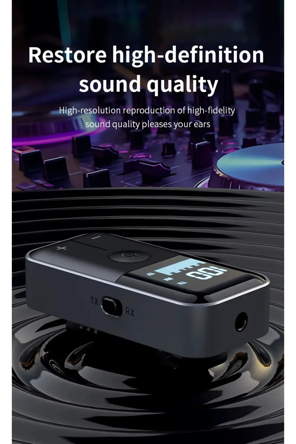 M20 Bluetooth 5.4 Alıcı Verici: Kablosuz Ses Devrimi (10m Menzil,