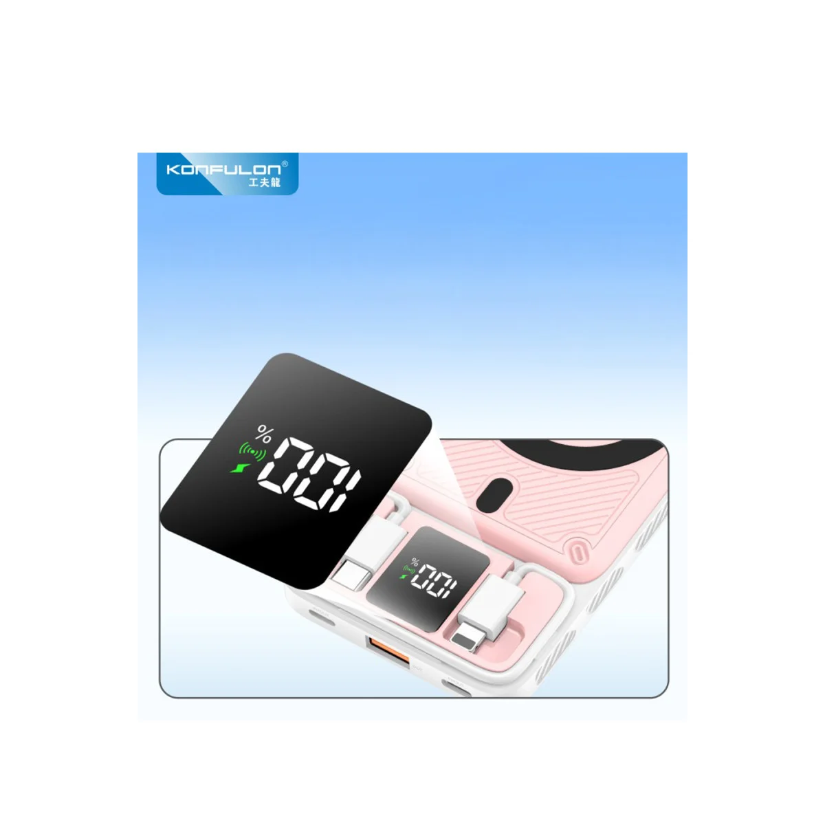 M25W 10.000 mAh 20W PD Magsafe Powerbank - Pembe ve Kablo Derdi Yok
