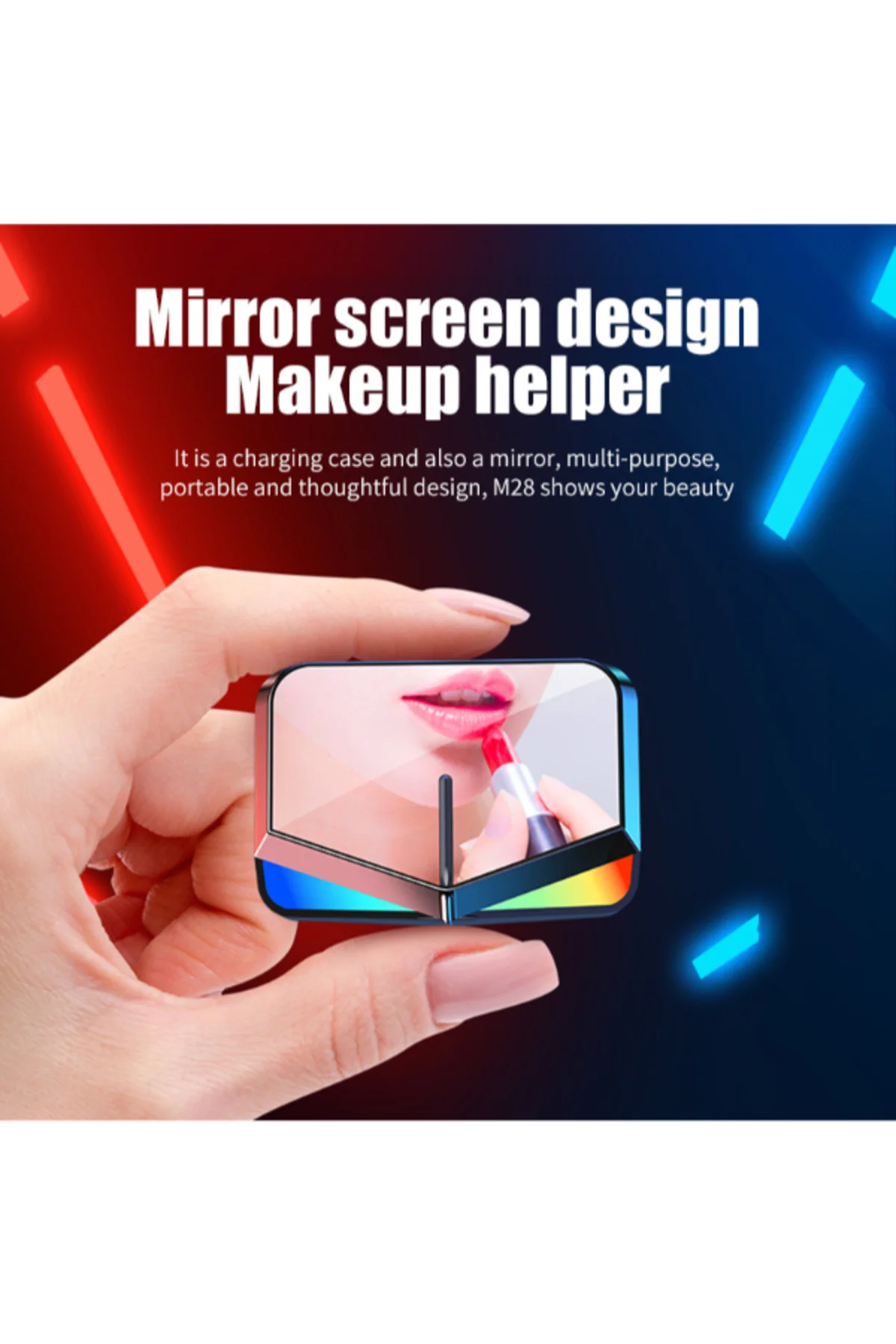 M28 POWERBANKLI RGB IŞIKLI OYUNCU KULAKLIĞI
