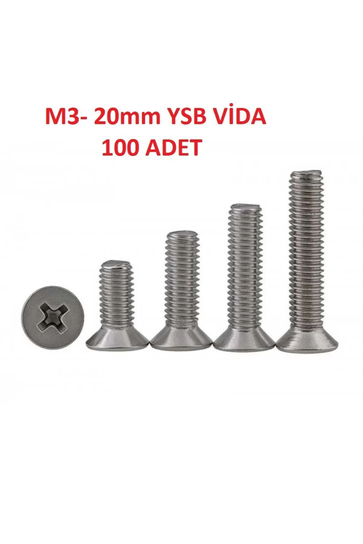M3 20mm. Yhb Vida 100 Adet