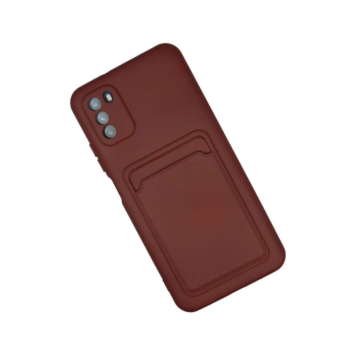 M3 Kelvin Kartvizitli Silikon Kılıf - Bordo (Premium Soft-Touch)