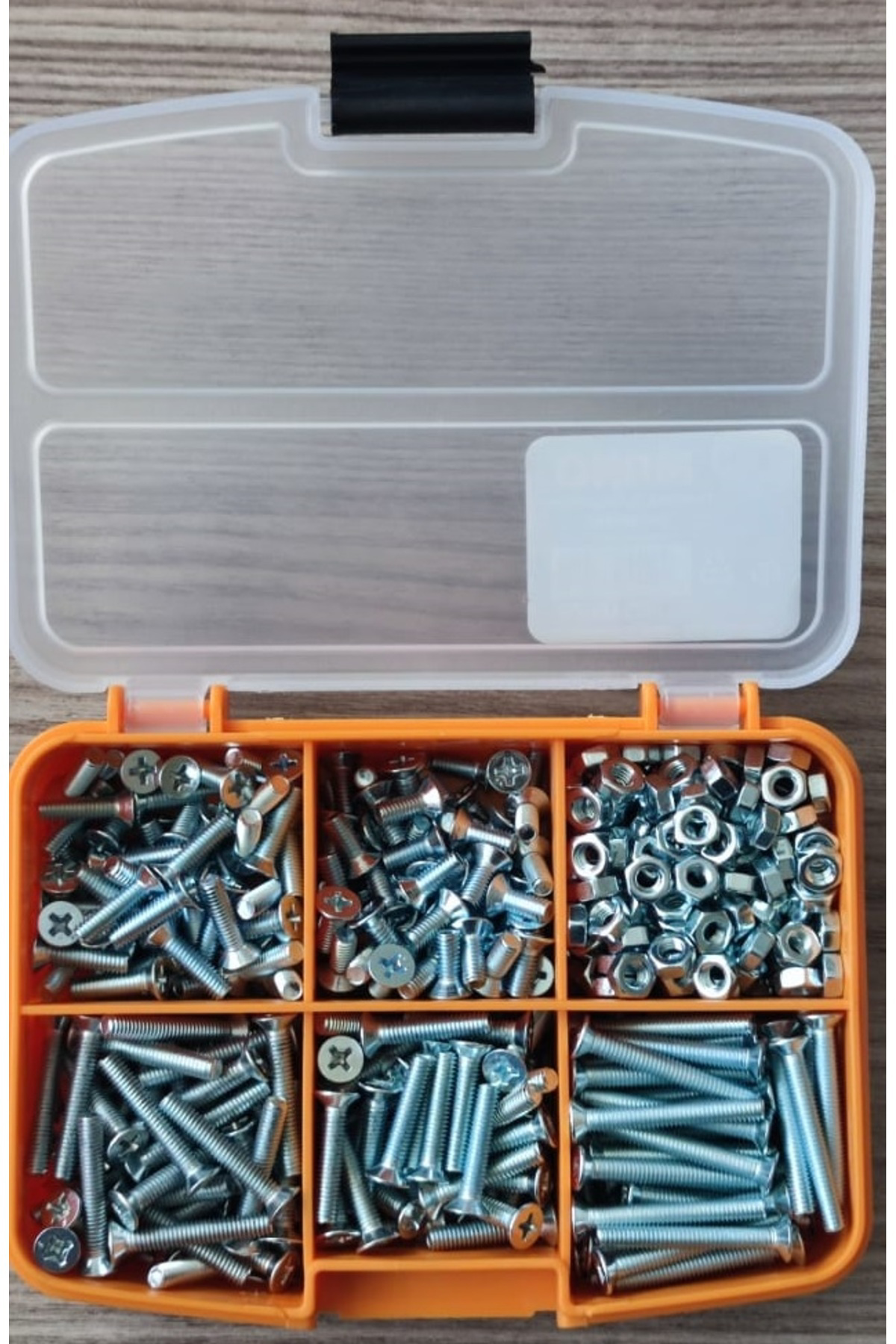M3-M4 Yhb Vida Somun Seti-600 Adet   boy 10-15  Mm Organizer Kutu