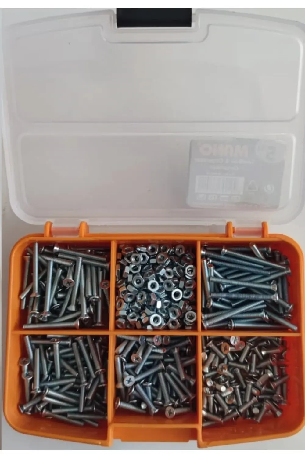 M3 Yhb Vida Somun Seti-610 Adet-metrik 3mm-boy 10-15-20-25-30 Mm