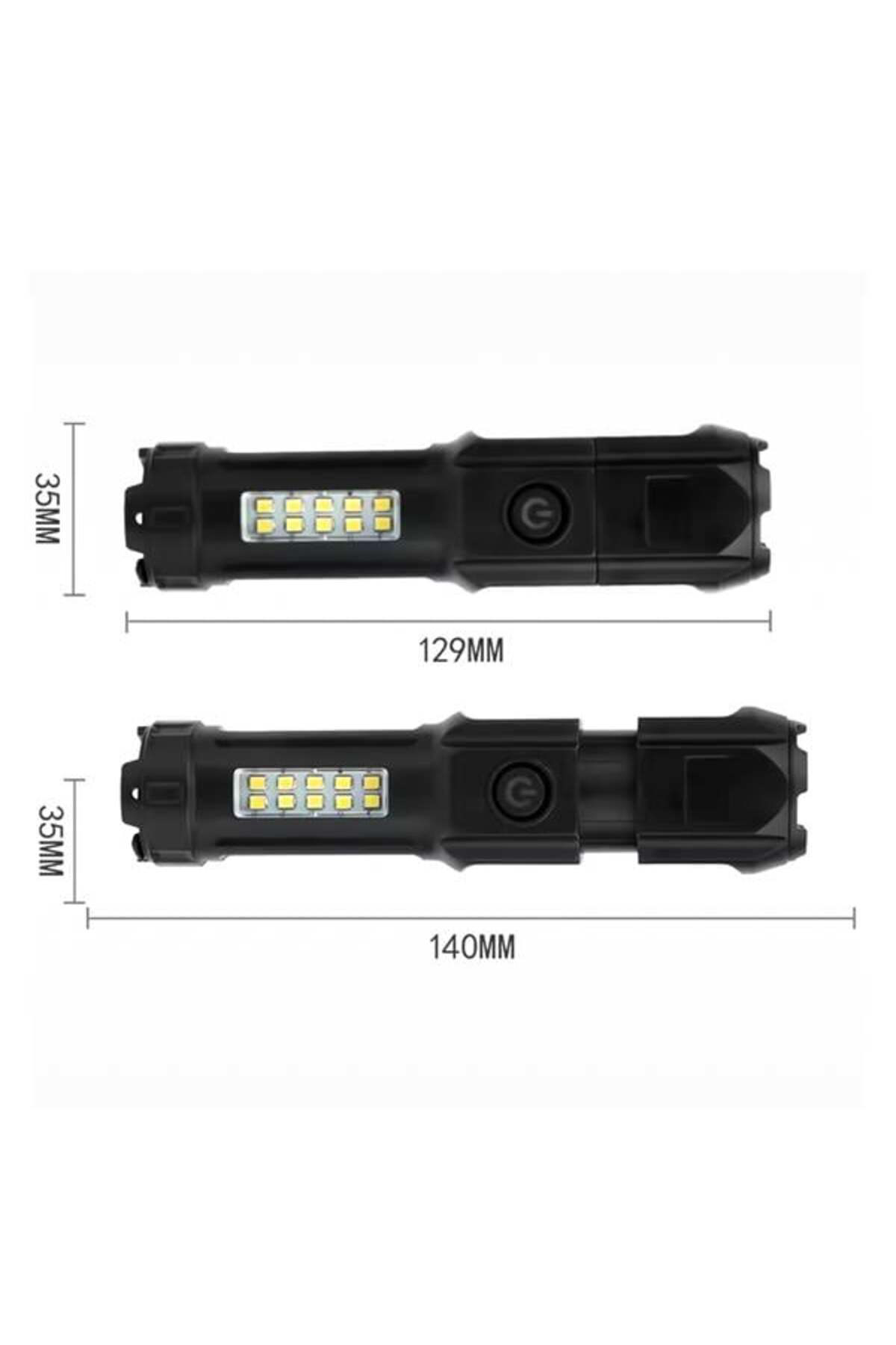 M3lfs- 109-b Zoomlu Flash Özellikli Smd Ve Power Ledli Şarjli Pla