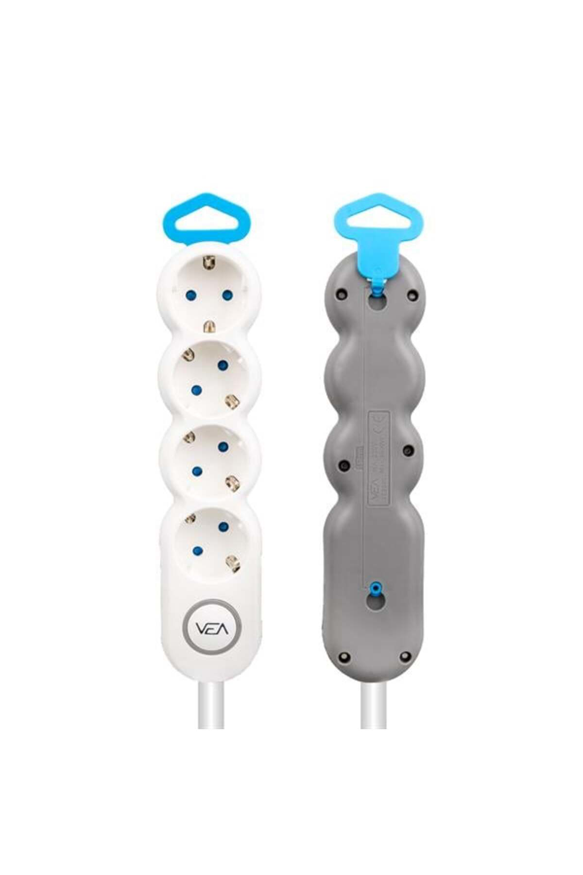 M3lfs- Vea Ve-2s4s 4lü 1.5 Metre Kablolu Anahtarli Grup Priz