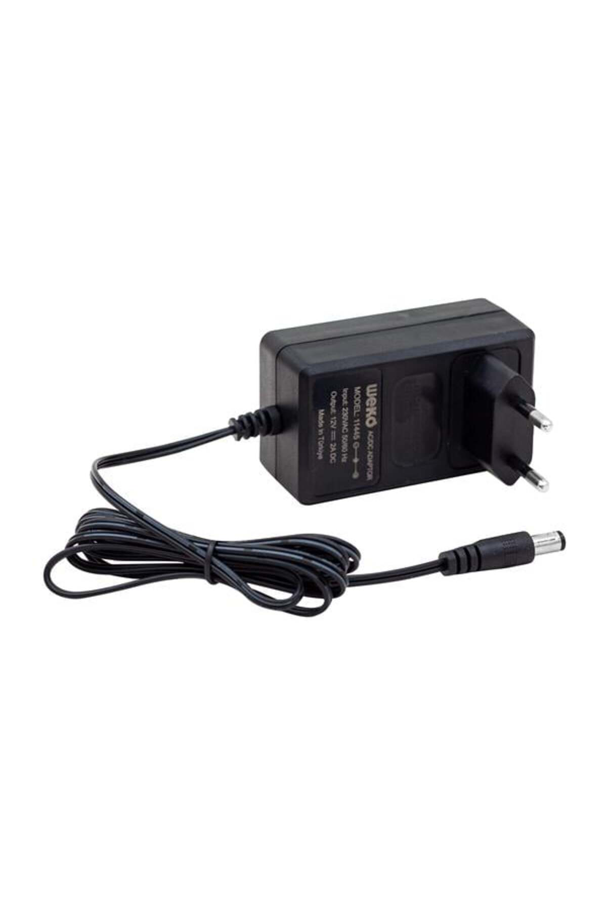 M3lfs- Weko 12 Volt - 2 Amper 5.5*2.5 Uçlu Yerli Üretim Plastik K