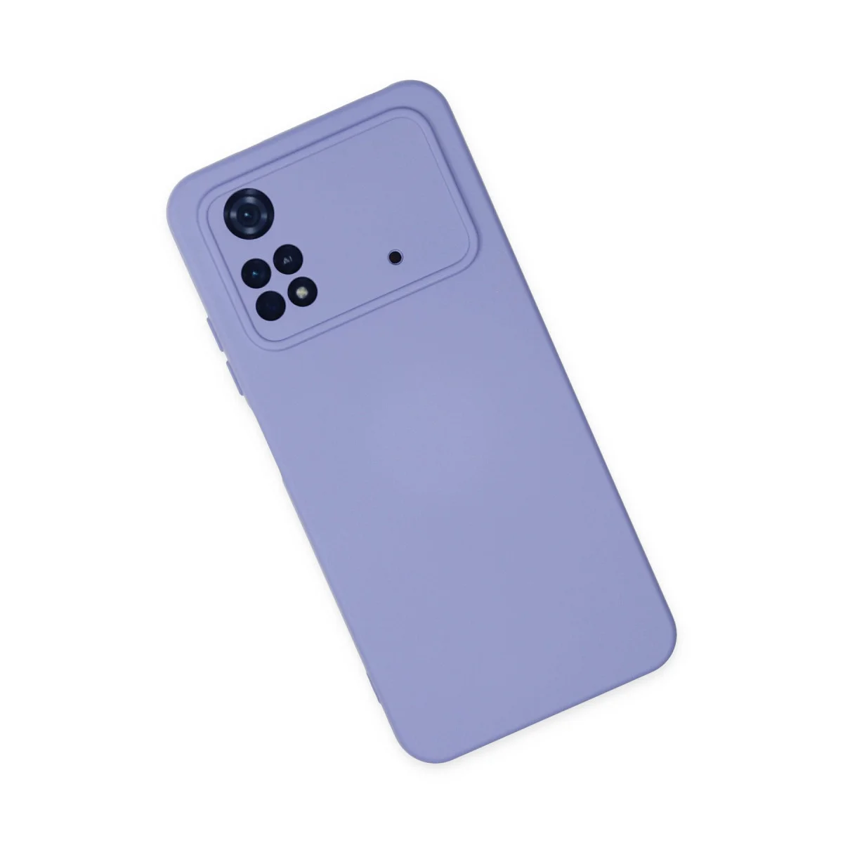 M4 Pro 4G Kadife Silikon Kılıf Lila - Yerli Üretim, Su Geçirmez ve Çizilmelere Karşı Koruma