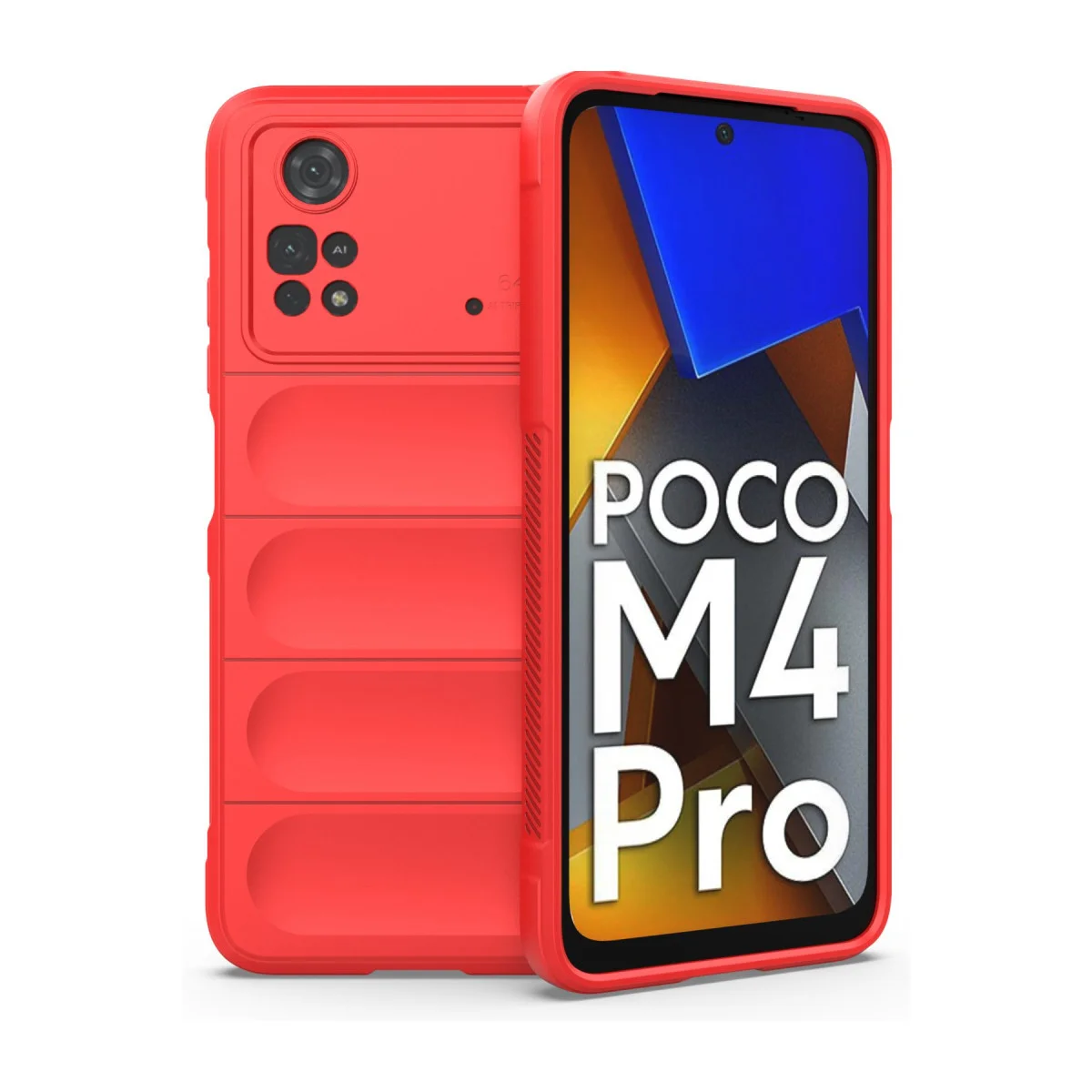 M4 Pro 4G Optimum Silikon Kılıf - Kırmızı Korumalı Kılıf