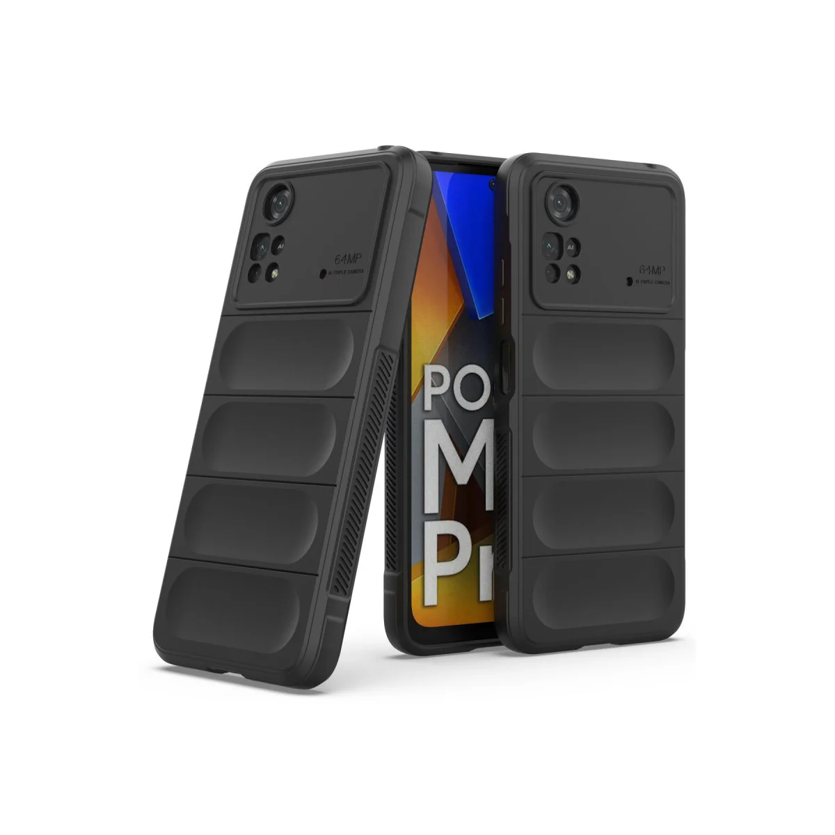 M4 Pro 4G Optimum Silikon Kılıf - Siyah - Parmak İzi Tutmaz, Çizilmelere Karşı Güçlü Koruma