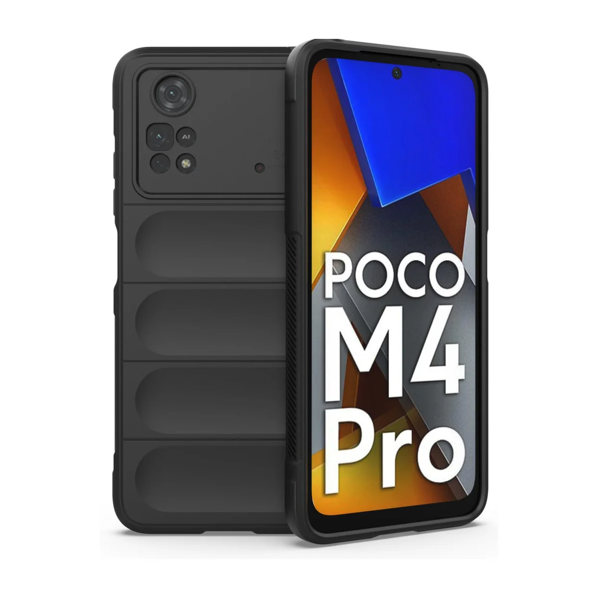 M4 Pro 4G Optimum Silikon Kılıf - Siyah - Parmak İzi Tutmaz, Çizilmelere Karşı Güçlü Koruma