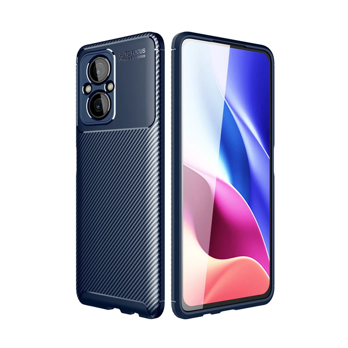 M5 Kılıf Auto Focus Karbon Kapak - Lacivert Modifiye Kılıf ve Güvenli Koruma