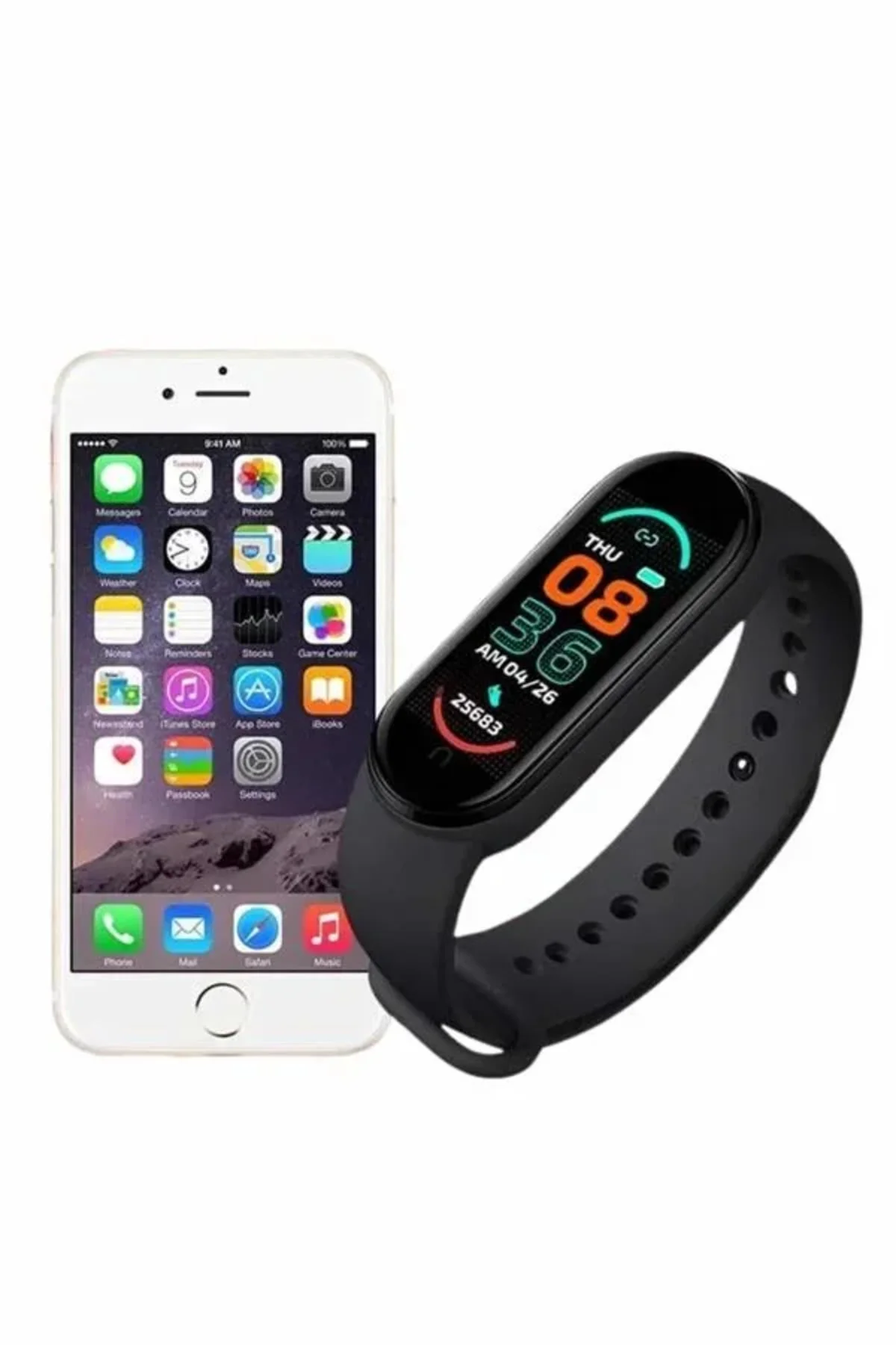 M6 Akıllı Bileklik Siyah Adımsayar Spor Takibi Android ve İOS Uyumlu M6 Akıllı Bileklik Siyah Adımsayar Spor Takibi Android ve İOS Uyumlu