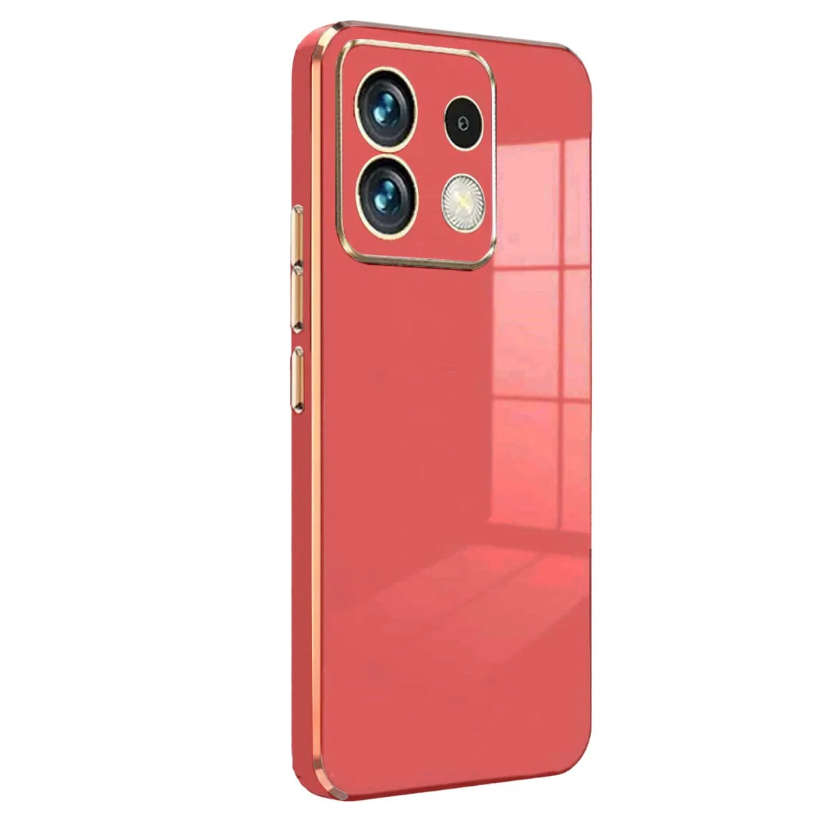 M6 Pro 4G Volet Silikon Kılıf - Kırmızı Korumalı Telefon Kılıfı