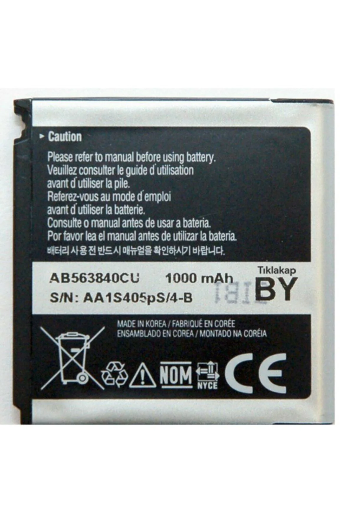 M8800 F490 Uyumlu  F700 Pil Batarya Ab563840cu