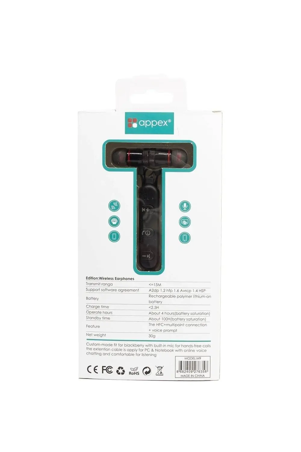 M9 Kablolu Bluetooth Kulaklık