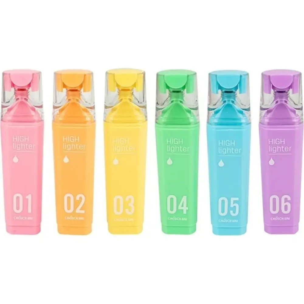 Macaron CS-H826 Pastel Renkli 6 Çeşitli Fosforlu Kalem Seti - İş Macaron CS-H826 Pastel Renkli 6 Çeşitli Fosforlu Kalem Seti - İş